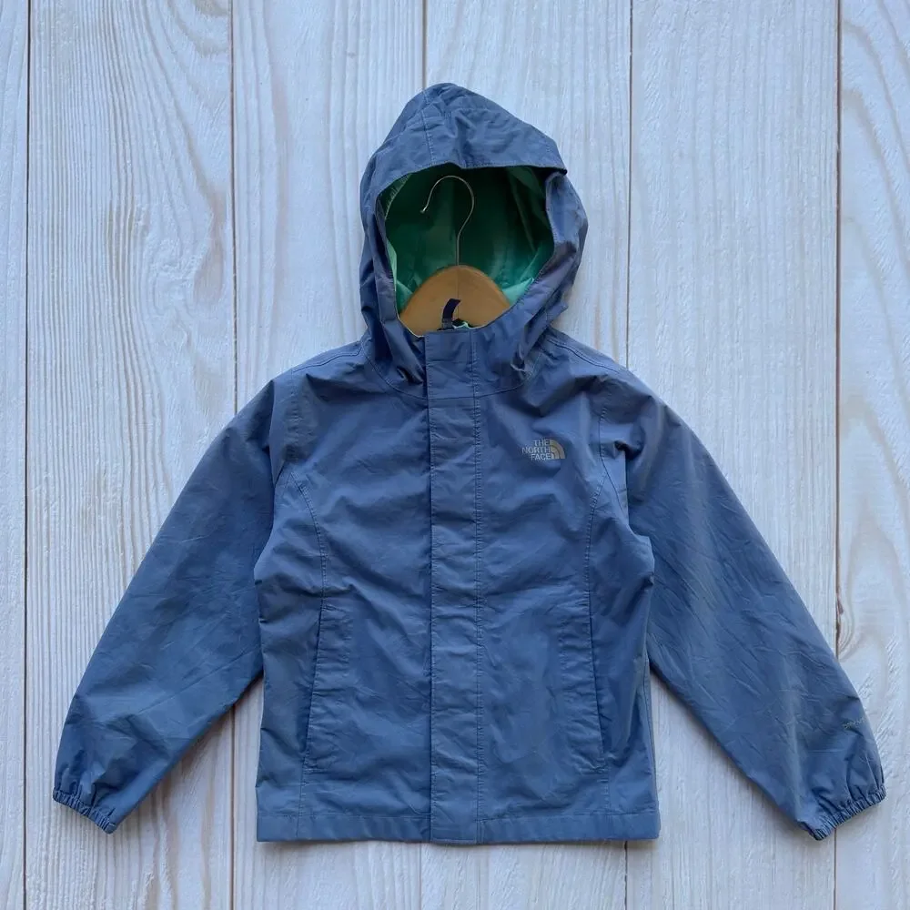 The North Face Dryvent Kids XS (6) Waterproof Hooded Rain Coat Jacket Blue